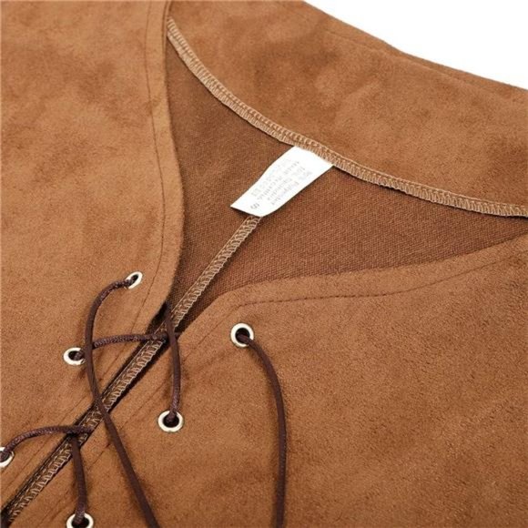 Men's Medieval Renaissance Vest Costume Pirate Gothic Steampunk Waistcoat - Picture 4 of 5